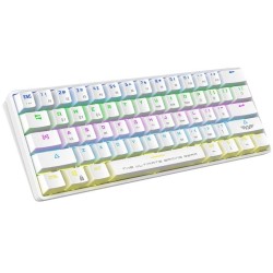 Armaggeddon Mechanical Keyboard - MBA-61R - White Wireless Bluetooth Mechanical Keyboard 61 Blue Keys
