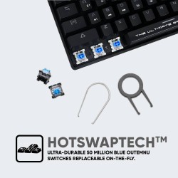 Armaggeddon Mechanical Keyboard - MBA-61R - White Wireless Bluetooth Mechanical Keyboard 61 Blue Keys