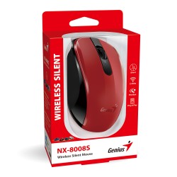Genius Mouse Wireless Silent - NX-8008S - Red — Buy in Cyprus with Fast Delivery