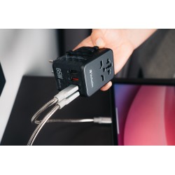 Verbatim Charger Travel Adapter World to World GAN III 65W 2xC 2xA - UTA-05 - 65W 2xC 2xA — Buy in Cyprus with Fast Delivery