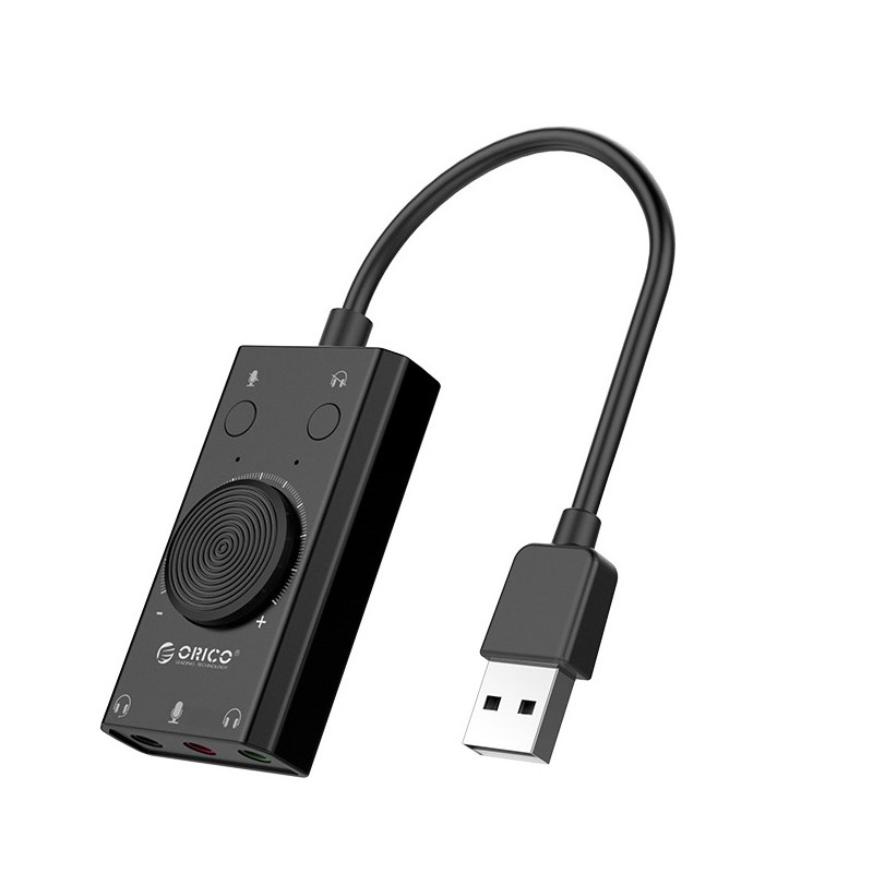 Orico Converter USB-A to Sound Card - SC2 - USB-A to Sound Card with Volume — Buy in Cyprus with Fast Delivery