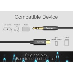 Baseus Yiven Type-C Male to 3.5 Male Audio Cable - 1.2m — Buy in Cyprus with Fast Delivery
