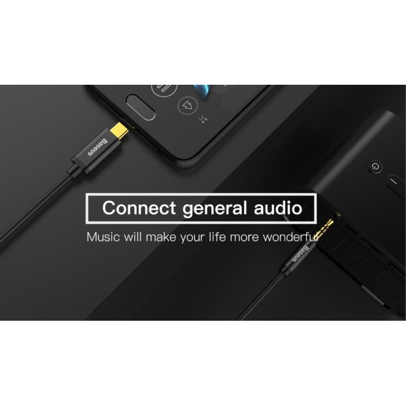 Baseus Yiven Type-C Male to 3.5 Male Audio Cable - 1.2m — Buy in Cyprus with Fast Delivery