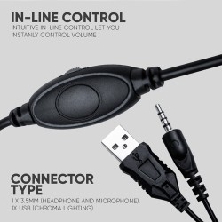 Armaggeddon Headset - PULSE 1 - Chroma Gaming Headset 3.5mm 2.1 40mm White — Buy in Cyprus with Fast Delivery