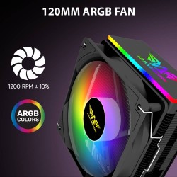 Armaggeddon Gaming Cooling CPU Silent RGB Fan 4-Pipe - BLIZZARD 2 - Black — Buy in Cyprus with Fast Delivery