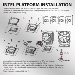Armaggeddon Gaming Cooling CPU Silent RGB Fan 4-Pipe - BLIZZARD 2 - Black — Buy in Cyprus with Fast Delivery