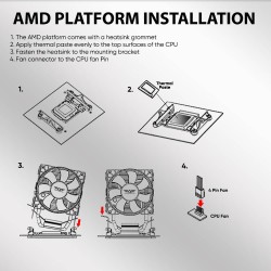 Armaggeddon Gaming Cooling CPU Silent RGB Fan 4-Pipe - BLIZZARD 2 - Black — Buy in Cyprus with Fast Delivery