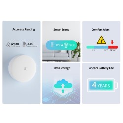 SONOFF Zigbee Smart Temperature Humidity Sensor - SNZB-02P - Zigbee Smart Temperature Humidity Sensor