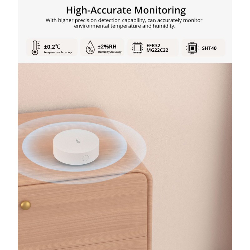 SONOFF Zigbee Smart Temperature Humidity Sensor - SNZB-02P - Zigbee Smart Temperature Humidity Sensor
