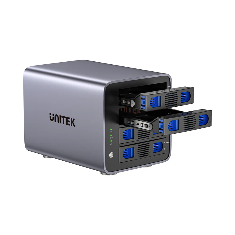 Unitek 4-Bay External SATA 2.5 3.5 HDD SSD Enclosure with RAID USB-A S1301A — Buy in Cyprus with Fast Delivery