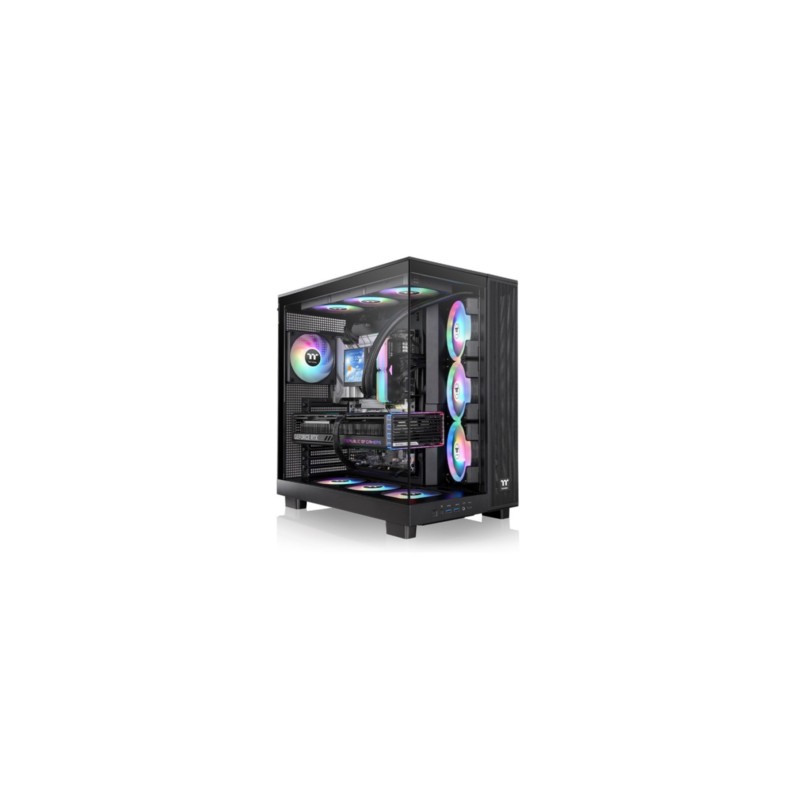 Thermaltake View 380 XL TG ARGB - Mid Tower PC Case, Black, Tempered Glass, ARGB Fans — Buy in Cyprus with Fast Delivery