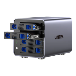 Unitek 4-Bay External SATA 2.5 3.5 HDD SSD Enclosure with RAID USB-A S1301A — Buy in Cyprus with Fast Delivery