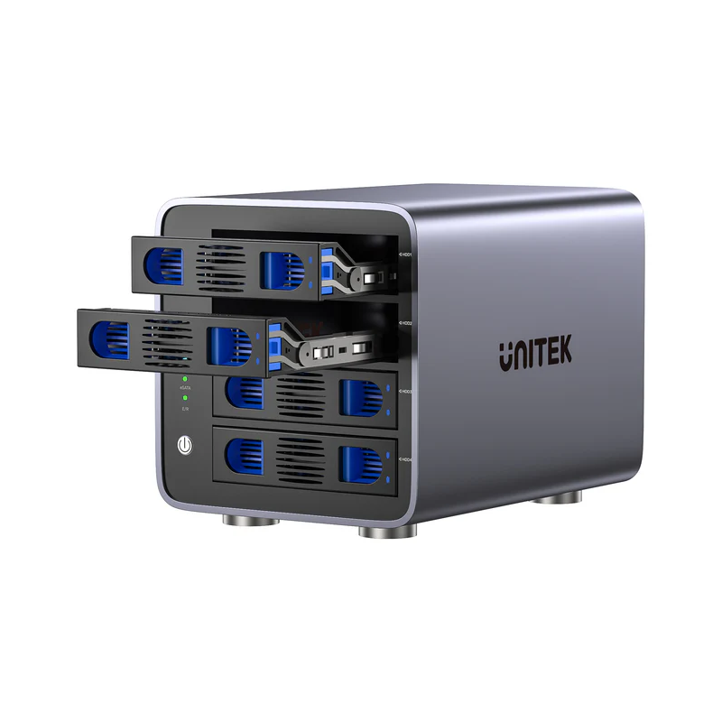 Unitek 4-Bay External SATA 2.5 3.5 HDD SSD Enclosure with RAID USB-A S1301A — Buy in Cyprus with Fast Delivery
