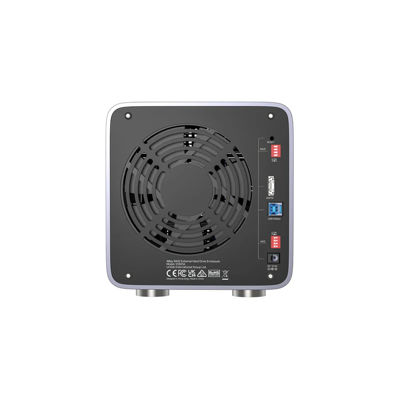 Unitek 4-Bay External SATA 2.5 3.5 HDD SSD Enclosure with RAID USB-A S1301A — Buy in Cyprus with Fast Delivery