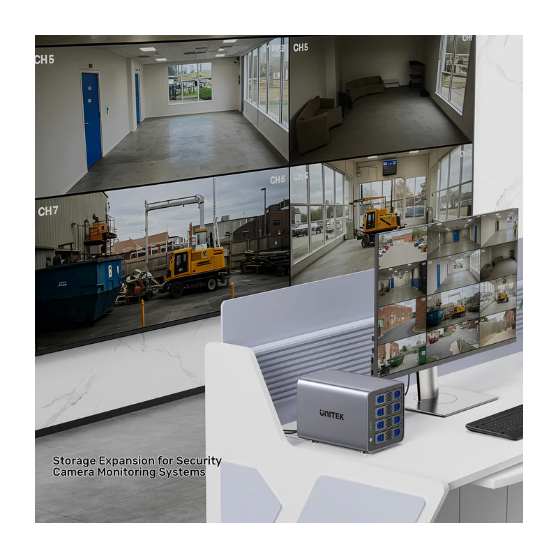 Unitek 4-Bay External SATA 2.5 3.5 HDD SSD Enclosure with RAID USB-A S1301A — Buy in Cyprus with Fast Delivery