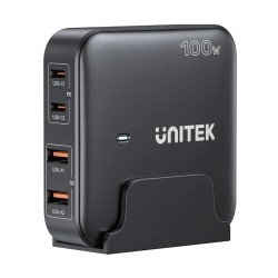 Unitek Charge Desktop - P1229ABK - 100W 4in1 GaN Charger Black — Buy in Cyprus with Fast Delivery