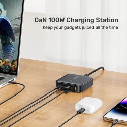 Unitek Charge Desktop - P1229ABK - 100W 4in1 GaN Charger Black — Buy in Cyprus with Fast Delivery