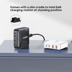 Unitek Charge Desktop - P1229ABK - 100W 4in1 GaN Charger Black — Buy in Cyprus with Fast Delivery