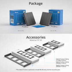 Sonoff - M5 UK 2C - 2 Buttons, WiFi, Smart Wall Mechanical Switch — Buy in Cyprus with Fast Delivery