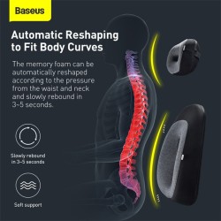 Baseus Floating Car Waist Pillow - Black — Buy in Cyprus with Fast Delivery