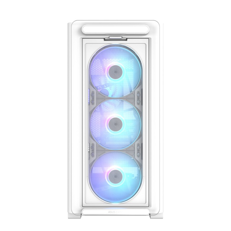 "ASUS PC Case" - A23 PLUS - micro-ATX Tempered Glass 4xARGB Fans White — Buy in Cyprus with Fast Delivery