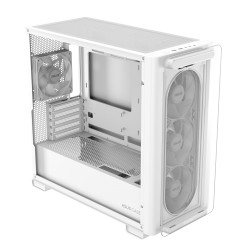 "ASUS PC Case" - A23 PLUS - micro-ATX Tempered Glass 4xARGB Fans White — Buy in Cyprus with Fast Delivery