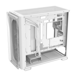 "ASUS PC Case" - A23 PLUS - micro-ATX Tempered Glass 4xARGB Fans White — Buy in Cyprus with Fast Delivery