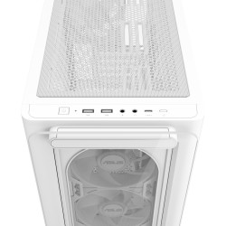 "ASUS PC Case" - A23 PLUS - micro-ATX Tempered Glass 4xARGB Fans White — Buy in Cyprus with Fast Delivery