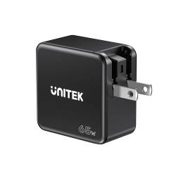 Unitek Charge Wall 65W 4in1 GaN Charger Black - P1117B - 65W 4in1 GaN Charger Black — Buy in Cyprus with Fast Delivery