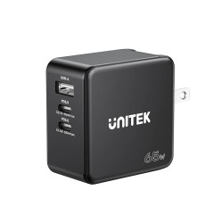 Unitek Charge Wall 65W 4in1 GaN Charger Black - P1117B - 65W 4in1 GaN Charger Black — Buy in Cyprus with Fast Delivery