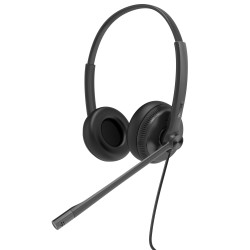 Yealink Headset Wired Analog RJ9 QD with Noice Cancelling for IP Phone - YHS34 - Dual — Buy in Cyprus with Fast Delivery