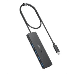 Anker Work Hub USB-C 4-Ports Black - USB-C 4-Ports Black — Buy in Cyprus with Fast Delivery