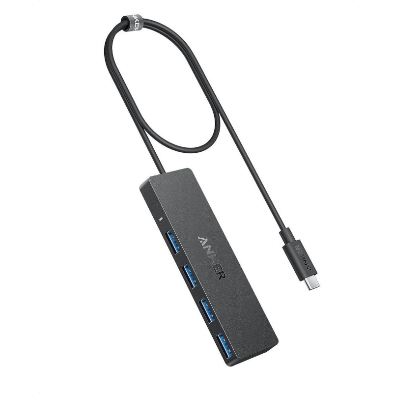 Anker Work Hub USB-C 4-Ports Black - USB-C 4-Ports Black — Buy in Cyprus with Fast Delivery