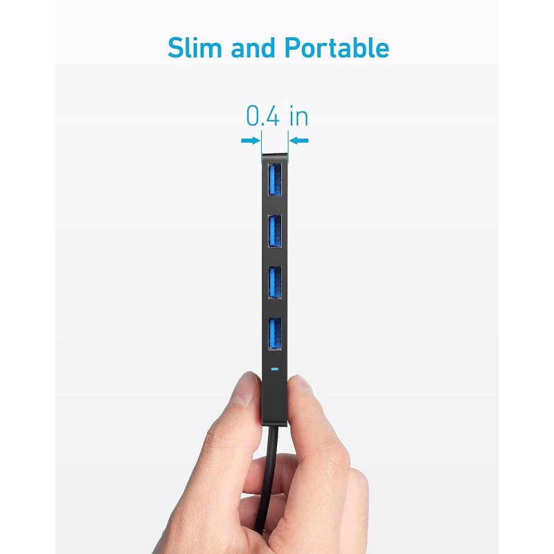 Anker Work Hub USB-C 4-Ports Black - USB-C 4-Ports Black — Buy in Cyprus with Fast Delivery