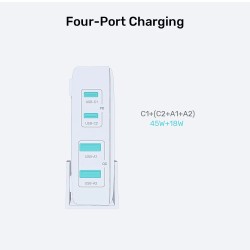 Unitek Charge Desktop - P1228AWH - 70W 4in1 GaN Charger White — Buy in Cyprus with Fast Delivery