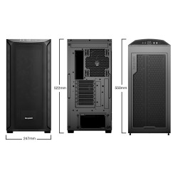 be quiet! Shadow Base 800 - Mid Tower PC Case - Black, Tempered Glass, E-ATX Support, USB-C — Buy in Cyprus with Fast Delivery