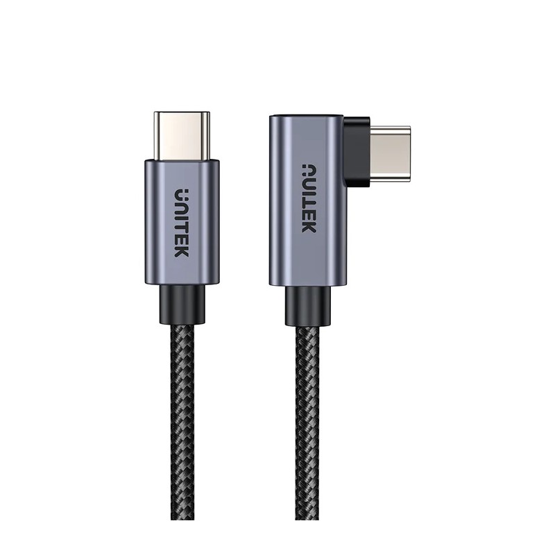 Unitek MC USB-C Cable - C14123BK-5M - PD100W L-Shape 5.0m — Buy in Cyprus with Fast Delivery