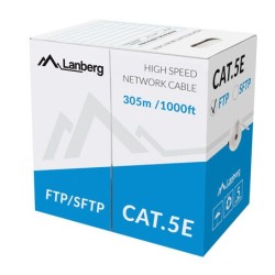 Lanberg CAT5e FTP CU Cable - LCF5-11CU-0305-S - CAT5e FTP CU Cable 305m Grey — Buy in Cyprus with Fast Delivery