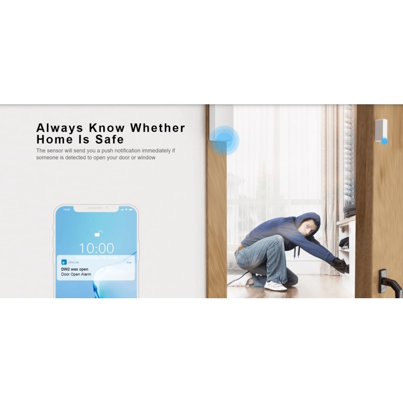 Sonoff Door & Window Alarm Sensor - DW2 - WiFi — Buy in Cyprus with Fast Delivery