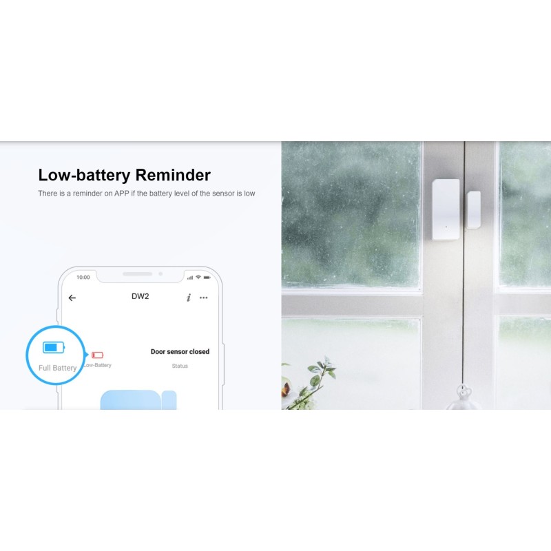 Sonoff Door & Window Alarm Sensor - DW2 - WiFi — Buy in Cyprus with Fast Delivery