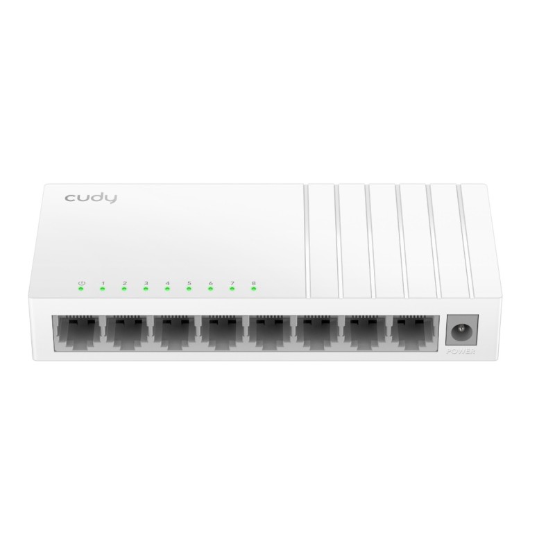 Cudy Switch Fast Ethernet 8-Ports Desktop - FS108D - with UK Plug — Buy in Cyprus with Fast Delivery