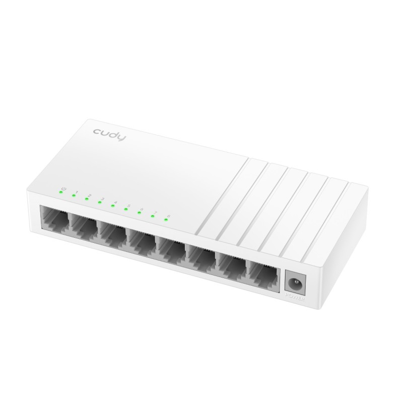 Cudy Switch Fast Ethernet 8-Ports Desktop - FS108D - with UK Plug — Buy in Cyprus with Fast Delivery