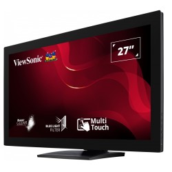 Viewsonic Monitor Touch Screen 27'' Full-HD HDMI DisplayPort VGA Speakers Ergonomic Stand TD2760