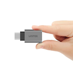 Unitek USB-A Female to USB-C Male 5Gbps Adaptor Gray - Y-A025CGY - USB-A to USB-C Adaptor, 5Gbps, Gray