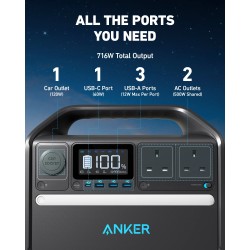 Anker SOLIX Powerhouse - 535 - Portable Power Station 512WH UK — Buy in Cyprus with Fast Delivery