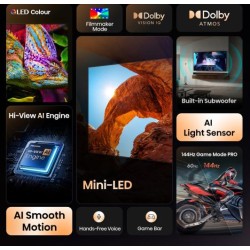 Hisense 85'' 4K Smart QLED MINI LED 144hz TV - 85U7Q - 85'' 4K Smart QLED MINI LED 144hz TV — Buy in Cyprus with Fast Delivery