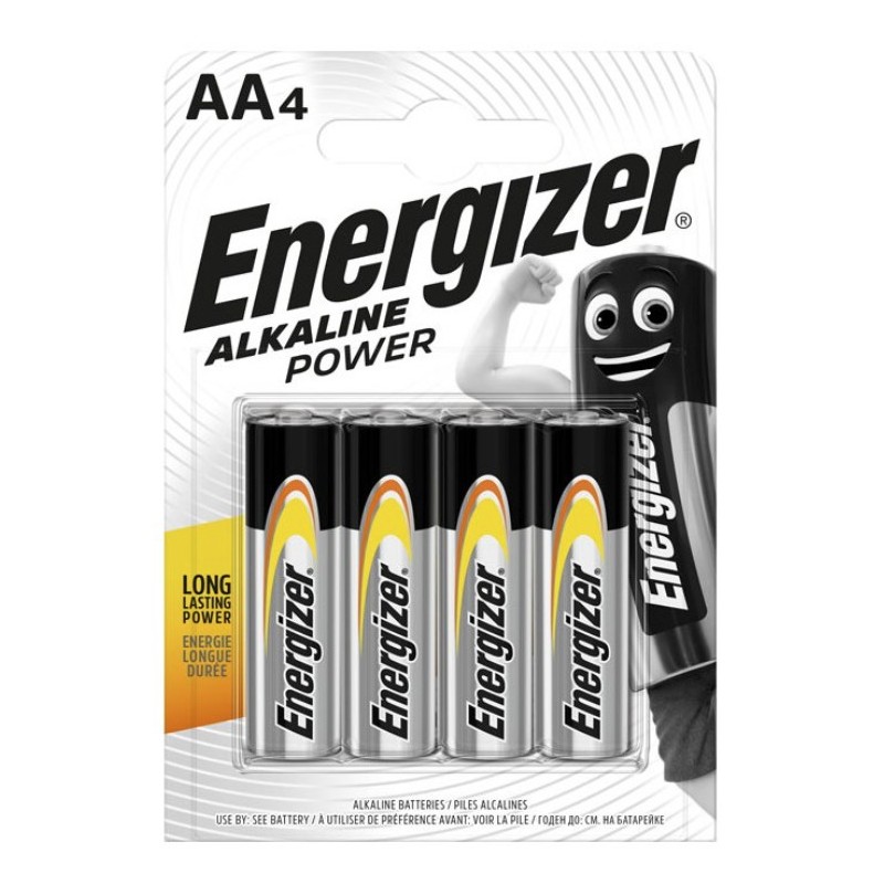 Energizer Alkaline Power AA Batteries - AA Batteries (4pcs) — Buy in Cyprus with Fast Delivery
