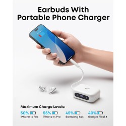 Anker Soundcore Earbuds - P41i - Earbuds with Portable Phone Charger (Built-in) White — Buy in Cyprus with Fast Delivery