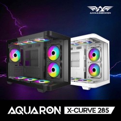 Armaggeddon Gaming Case M-ATX - AQUARON X-CURVE 285 - Black — Buy in Cyprus with Fast Delivery