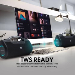 SonicGear StudioBeats III Powerful 120W Portable IPx6 Waterproof Speaker with Bluetooth, USB Large Battery, Microphon...